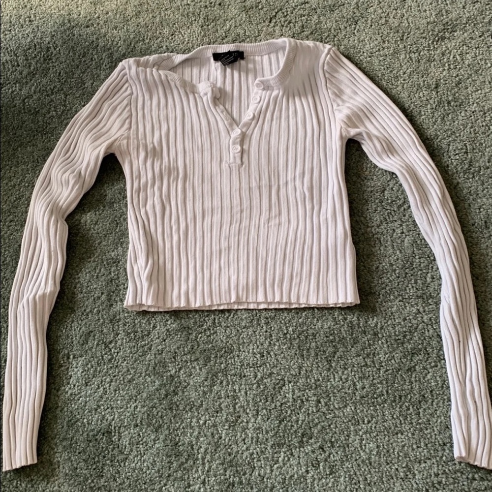 forever 21 long sleeve crop top